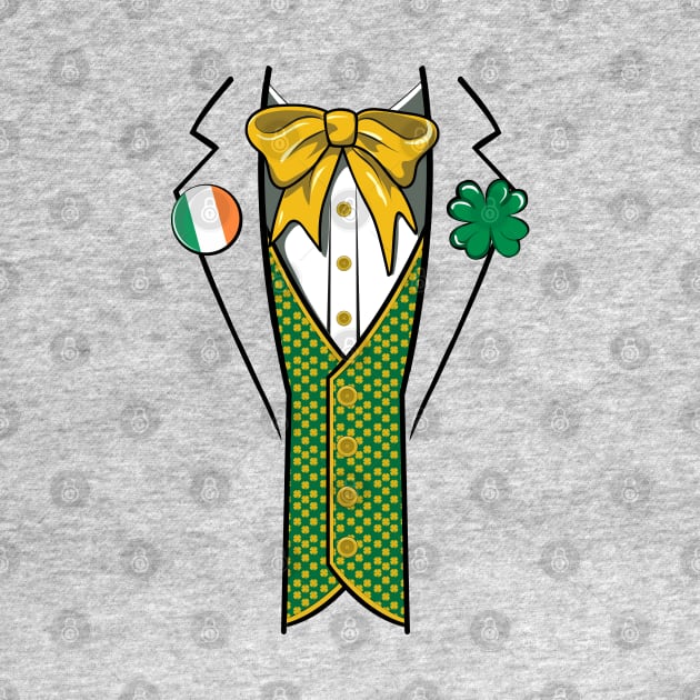 Funny Irish Leprechaun Bow Tie Costume St Patricks Day Gift by BadDesignCo